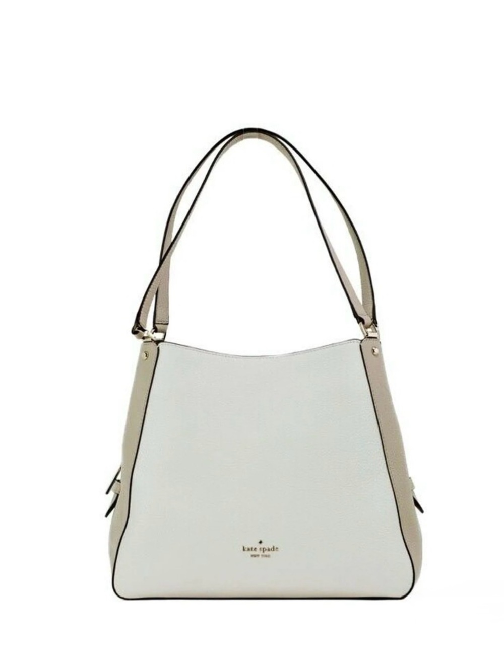 Kate Spade | Leila | Colorblock Shoulder Bag | White, Beige and Black | VGC